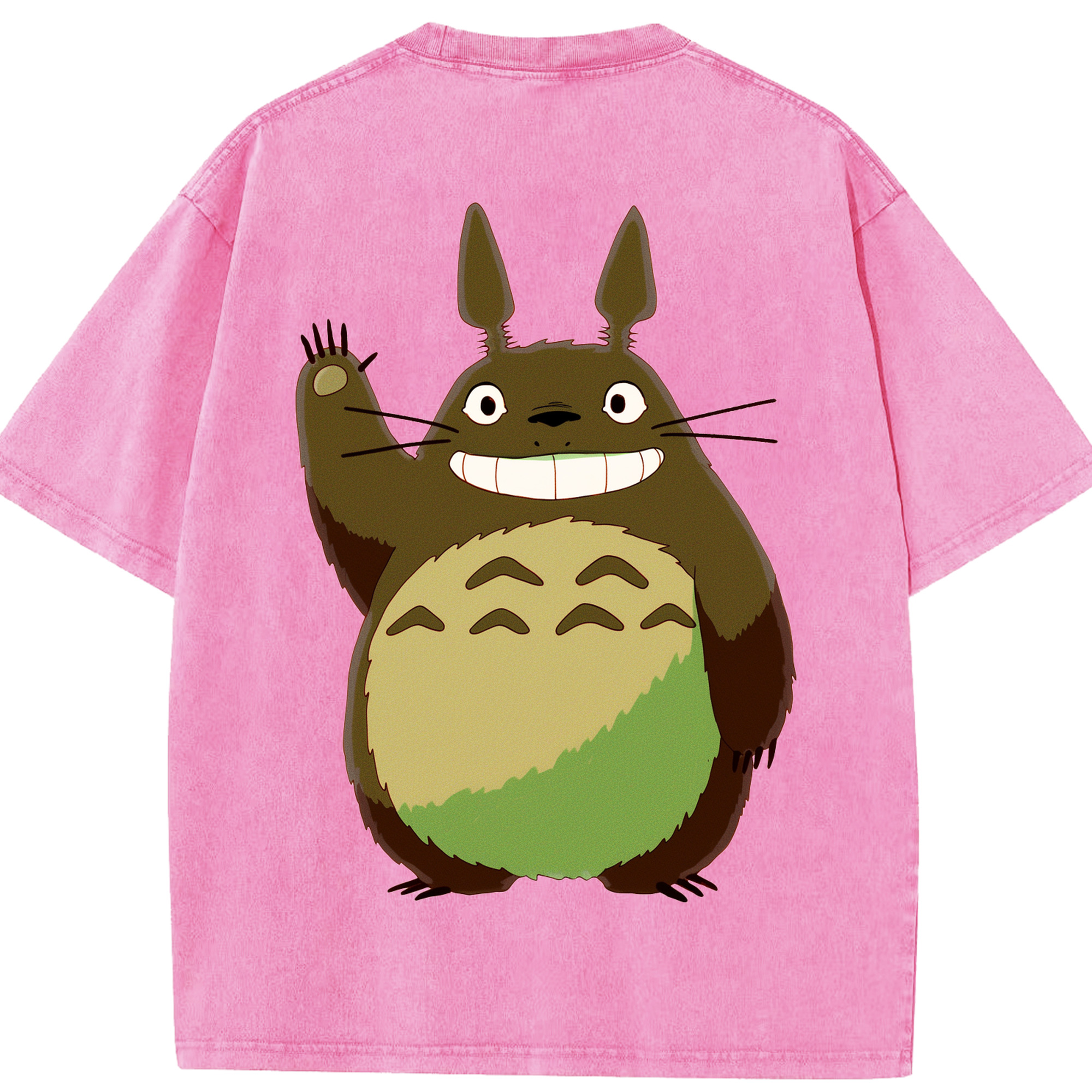（画像用） となりのトトロ 草壁メイ 草壁サツキ My Neighbor Totoro Satsuki Kusakabe Mei Kusakabe 綿100% ヴィンテージ風 半袖Tシャツ（背面プリント）